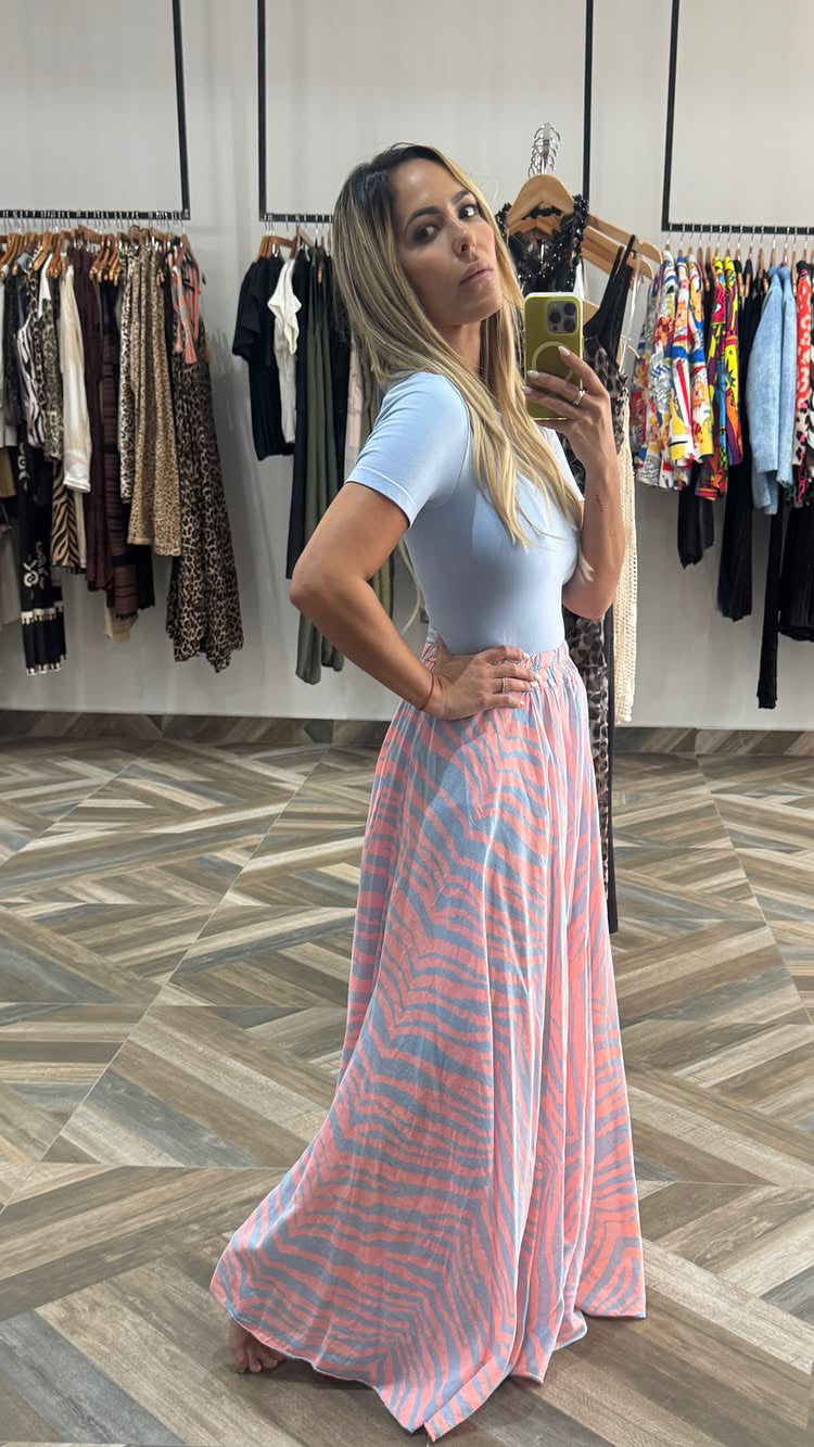 Trina Orange Skirt