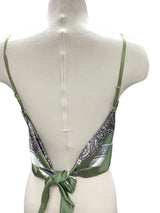Paisley Olive Top
