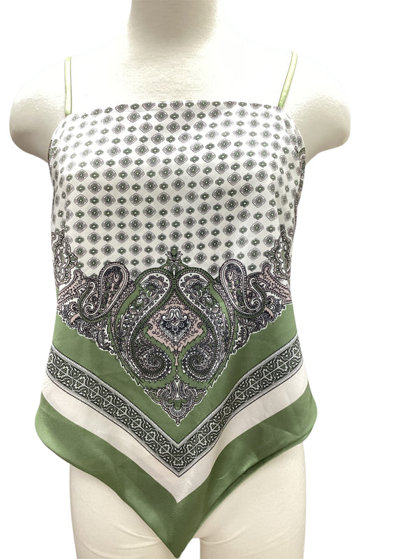 Paisley Olive Top