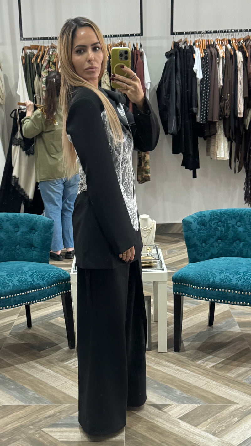 Lingerie Black Blazer