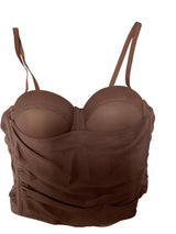 Brown bustier