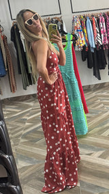 Polka Dots Maxi Dress