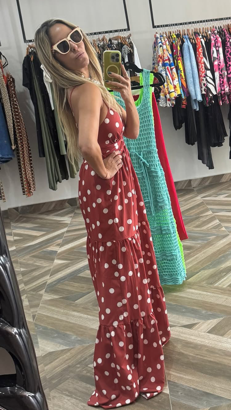 Polka Dots Maxi Dress