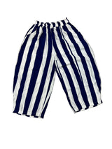 Blue & white stripes balloon pant