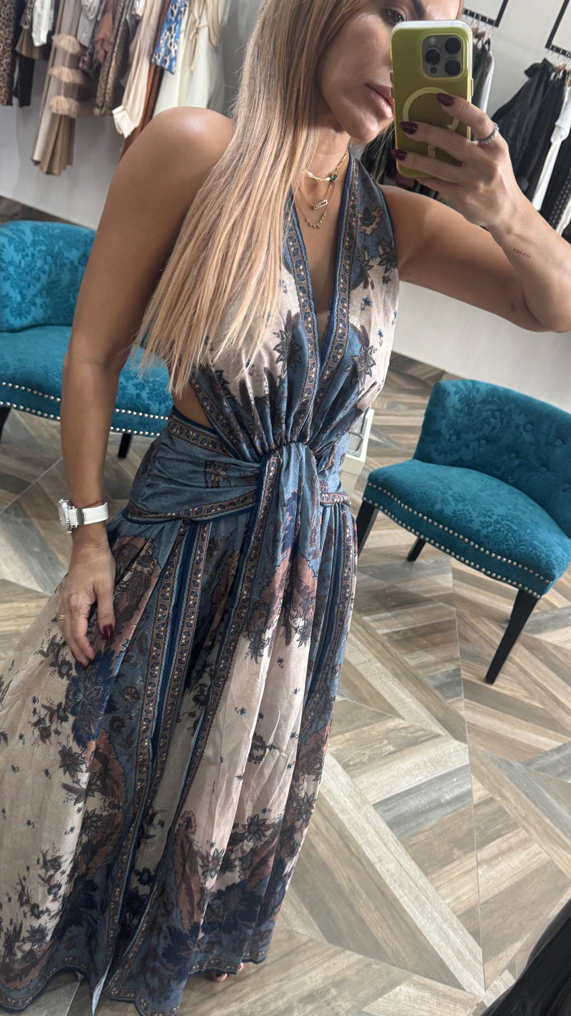 Side Cutout Maxi Dress
