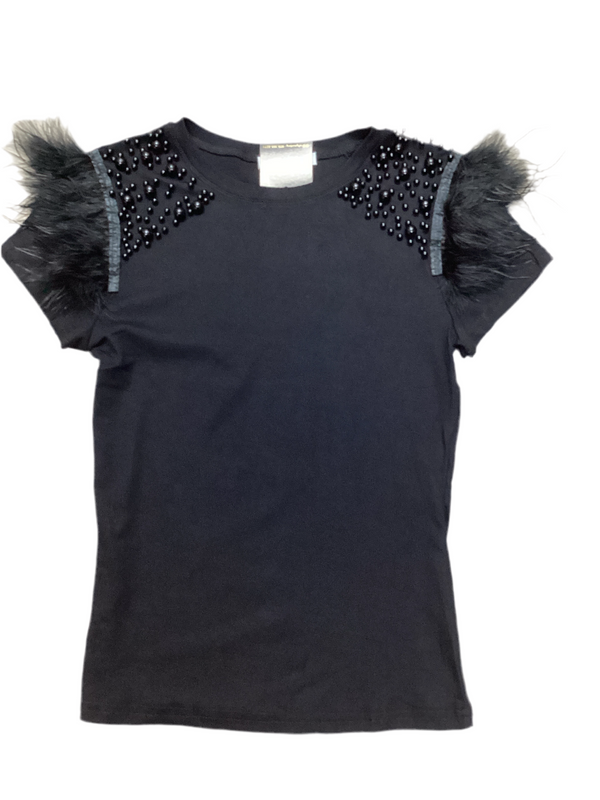 Feather Black Top