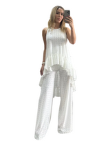 White eyelet set by Pia colors