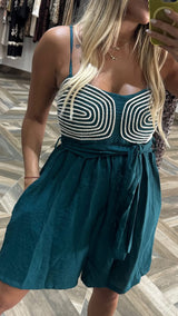 Teal Romper