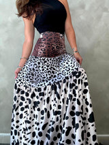 Mix Animal Print Maxi Skirt - Pre order