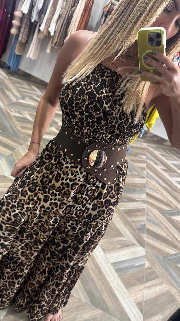 Kira Animal Print Dress