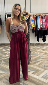 Burgundy Jumpsuit