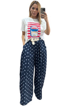 Blue White Dots Pants