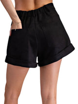 High Waist Pleats Shorts
