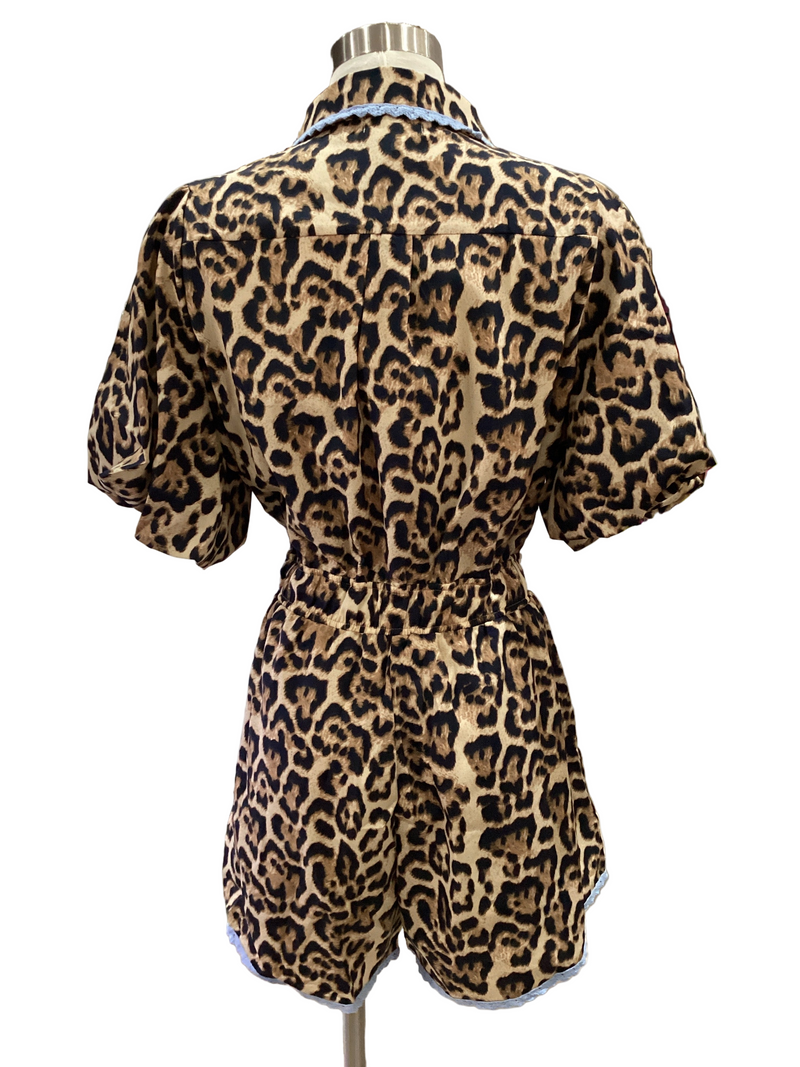 Animal Print Romper