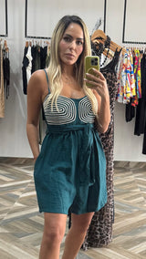 Teal Romper