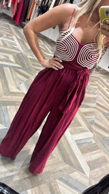 Burgundy Jumpsuit