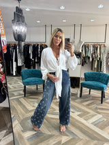 Wilma White Blouse