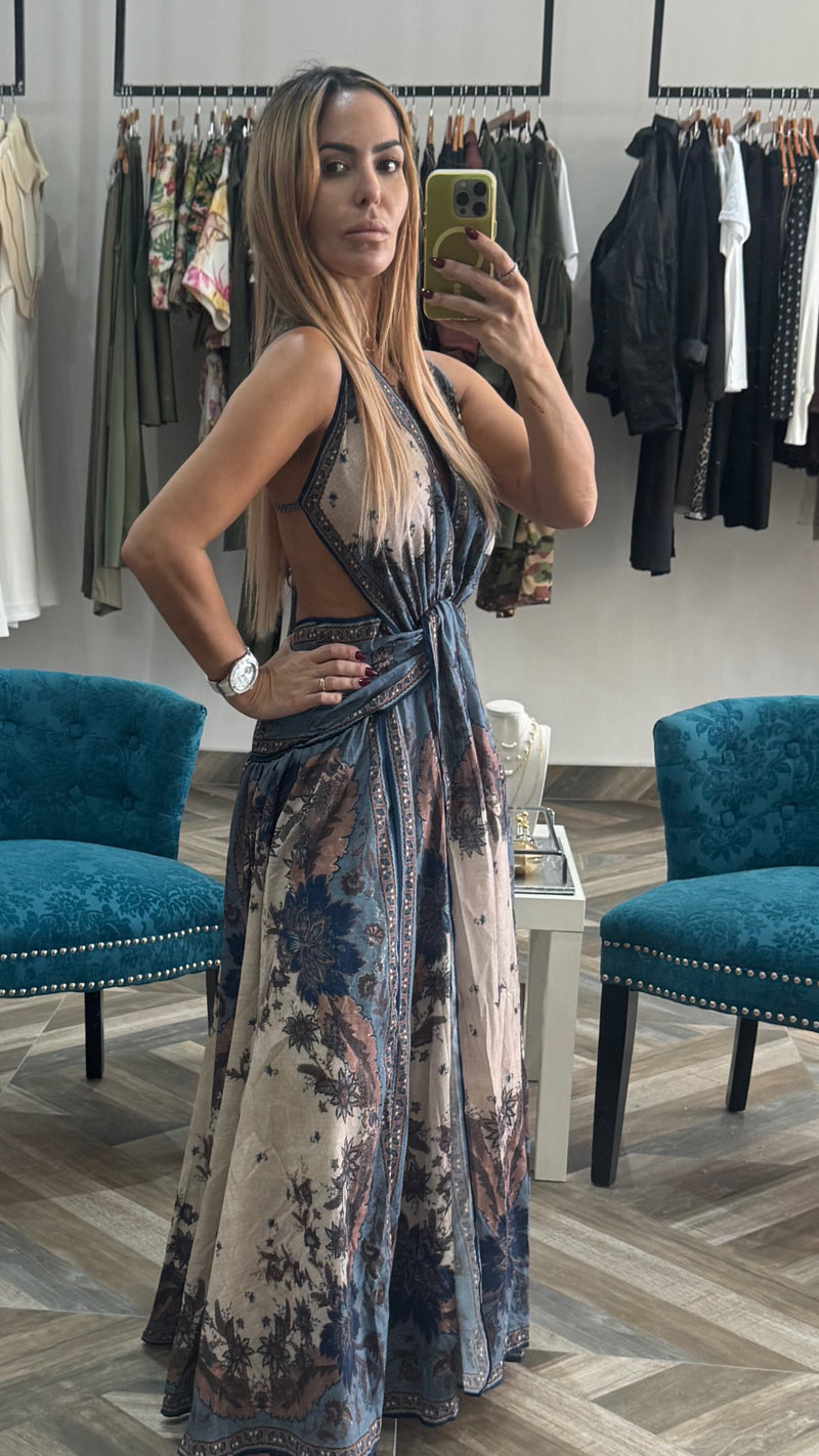Side Cutout Maxi Dress