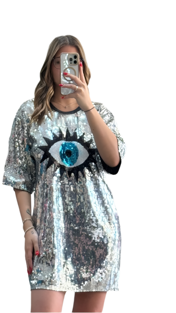 Eye sequence Dress