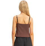 Chic Buttoned Crop Top