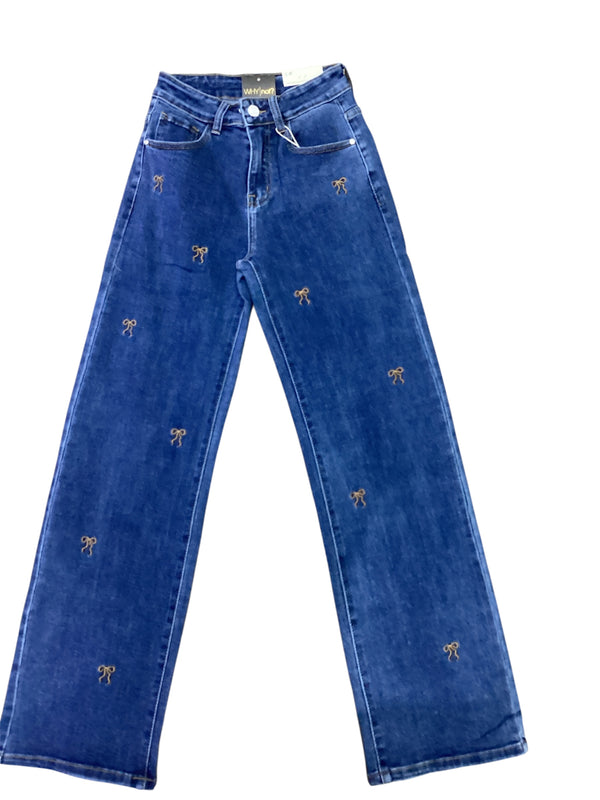 Bow wide leg Jeans