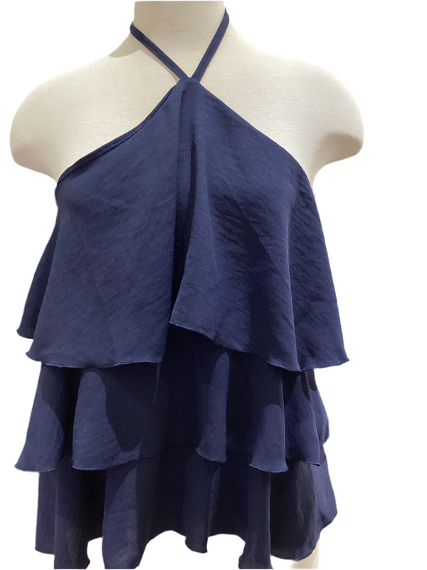 Navy Halter Top