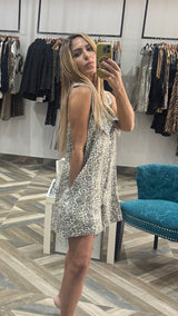 Oversized Collarleopard Printed Leopard Romper