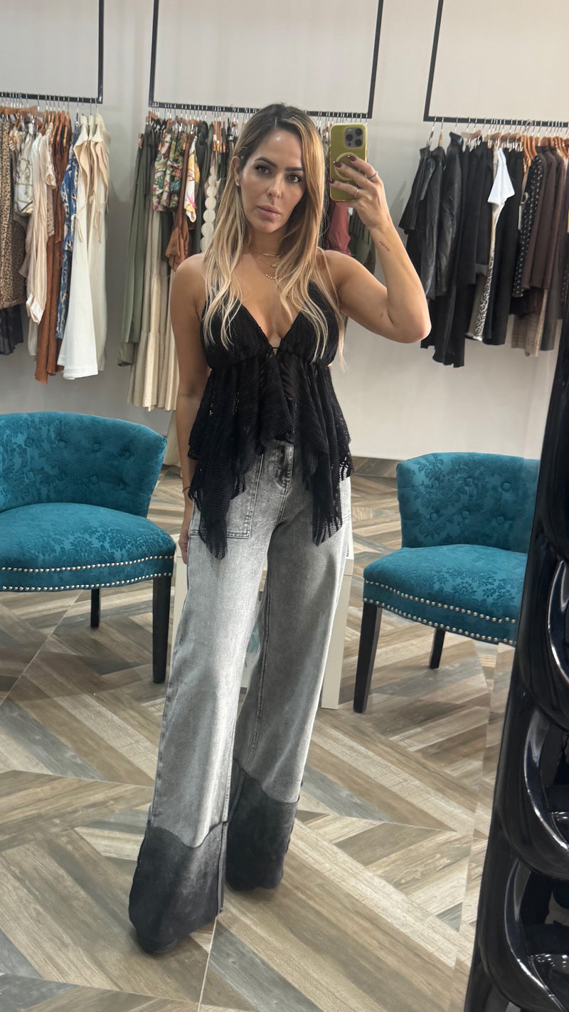 Mara Black Top