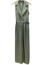 Olive Stripe Jumpsuit