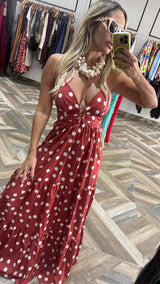 Polka Dots Maxi Dress