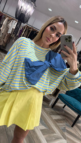 Bow Stripe Blouse