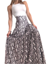 Snake Maxi Skirt