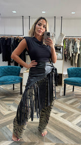 Pleather Skirt Skarf