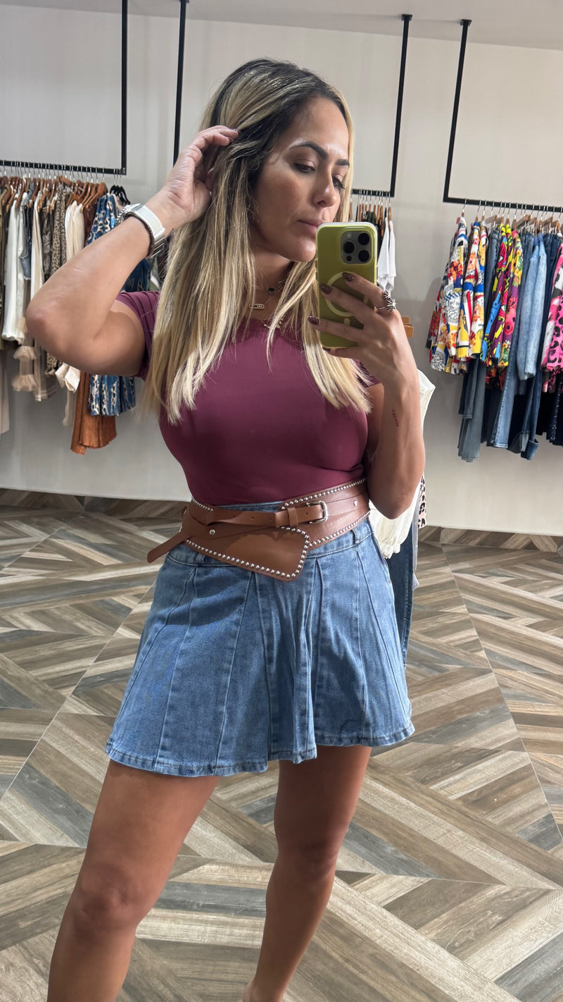 Gigi Denim Skort
