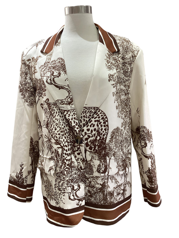 Animal Print Blazer