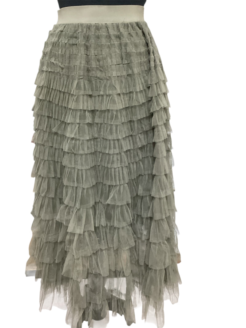 Olive Tulle Skirt