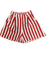 Red stripes shorts