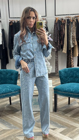 Rhinestone Pearl Set