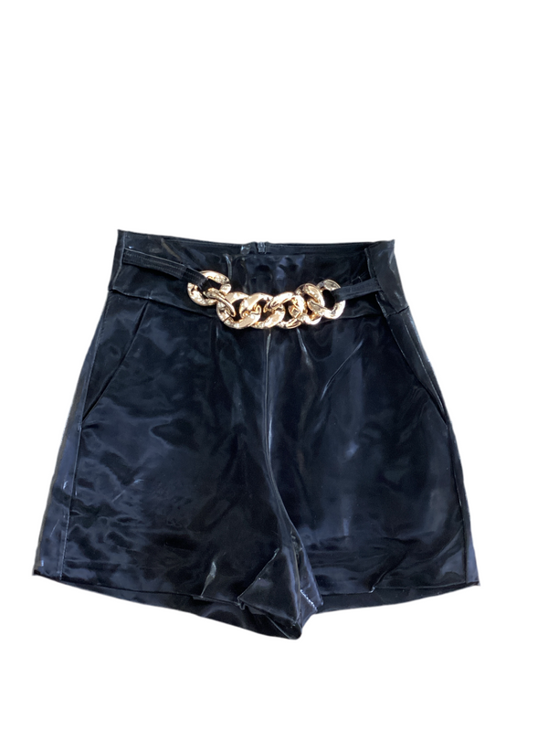 Leather Chain Short