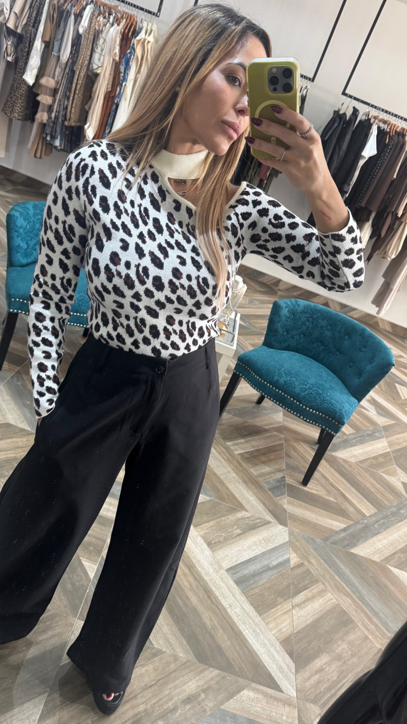 Animal Print Sweater