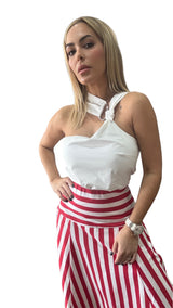 Back Ruched Strap Top