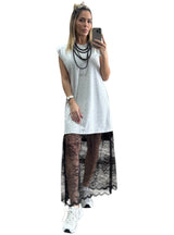 Gray Lace Dress