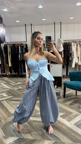 Blue /Brown Stripe Pants