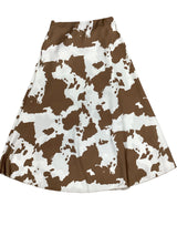 Cow maxi skirt
