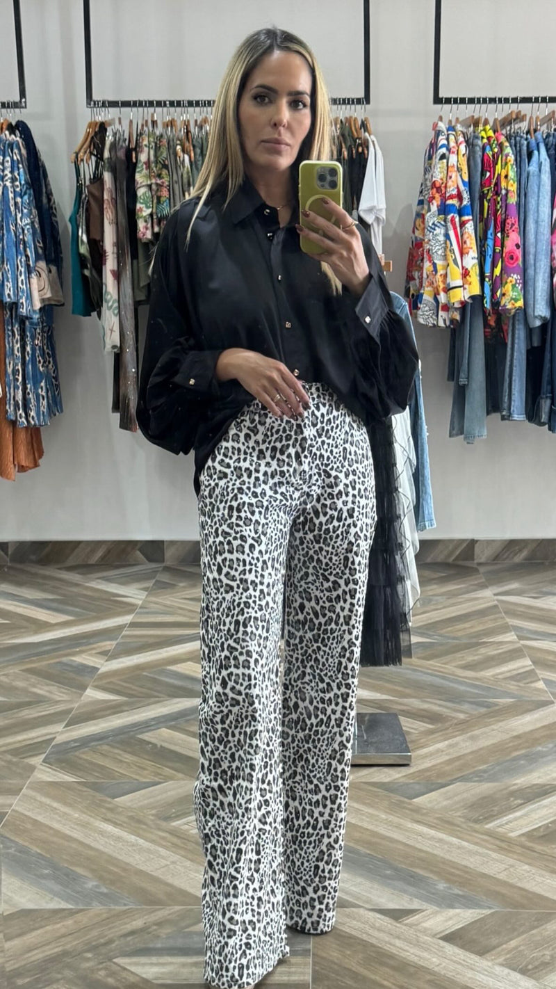 Animal Print Jeans