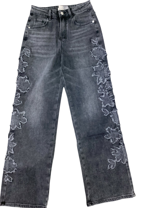 Black Jean With Trim Detail