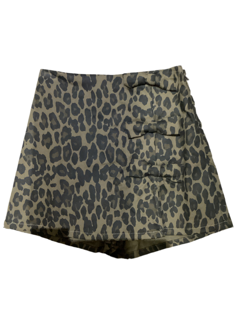 Animal Print Skort