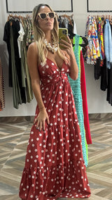 Polka Dots Maxi Dress