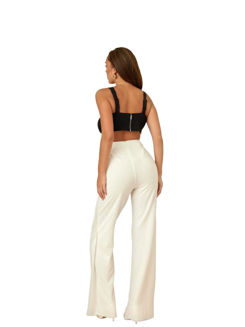 Ribbon Open Jumpsuit