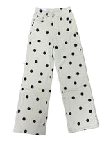 Beige & Brown polka dot jean